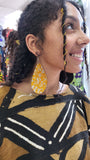 Earring - African Fabric | Bold Statement | Geri's Bluffing Boutique
