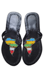 Masai Beaded African Sandals | Geri's Bluffing Boutique