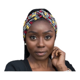 Ankara Mudcloth Headband pre-tied | Geri's Bluffing Boutique