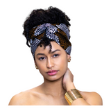 Ankara Mudcloth Headband pre-tied | Geri's Bluffing Boutique