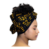 Ankara Mudcloth Headband pre-tied | Geri's Bluffing Boutique