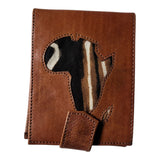 Leather Mudcloth Wallet | Geri's Bluffing Boutique
