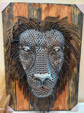 Sculpture Lion Head Wall Art (30h x 21w) | Geri's Bluffing Boutique