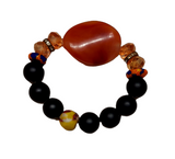 Bracelet-African Krobo Bead Stretch | Geri's Bluffing Boutique