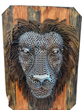 Sculpture Lion Head Wall Art (30h x 21w) | Geri's Bluffing Boutique