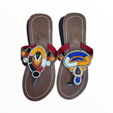 Masai Beaded African Sandals | Geri's Bluffing Boutique