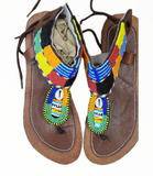 Masai Beaded African Sandals | Geri's Bluffing Boutique