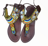 Masai Beaded African Sandals | Geri's Bluffing Boutique