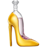 Stiletto High Heel Decanter 400ml | Geri's Bluffing Boutique |Clear | Yellow| Gold