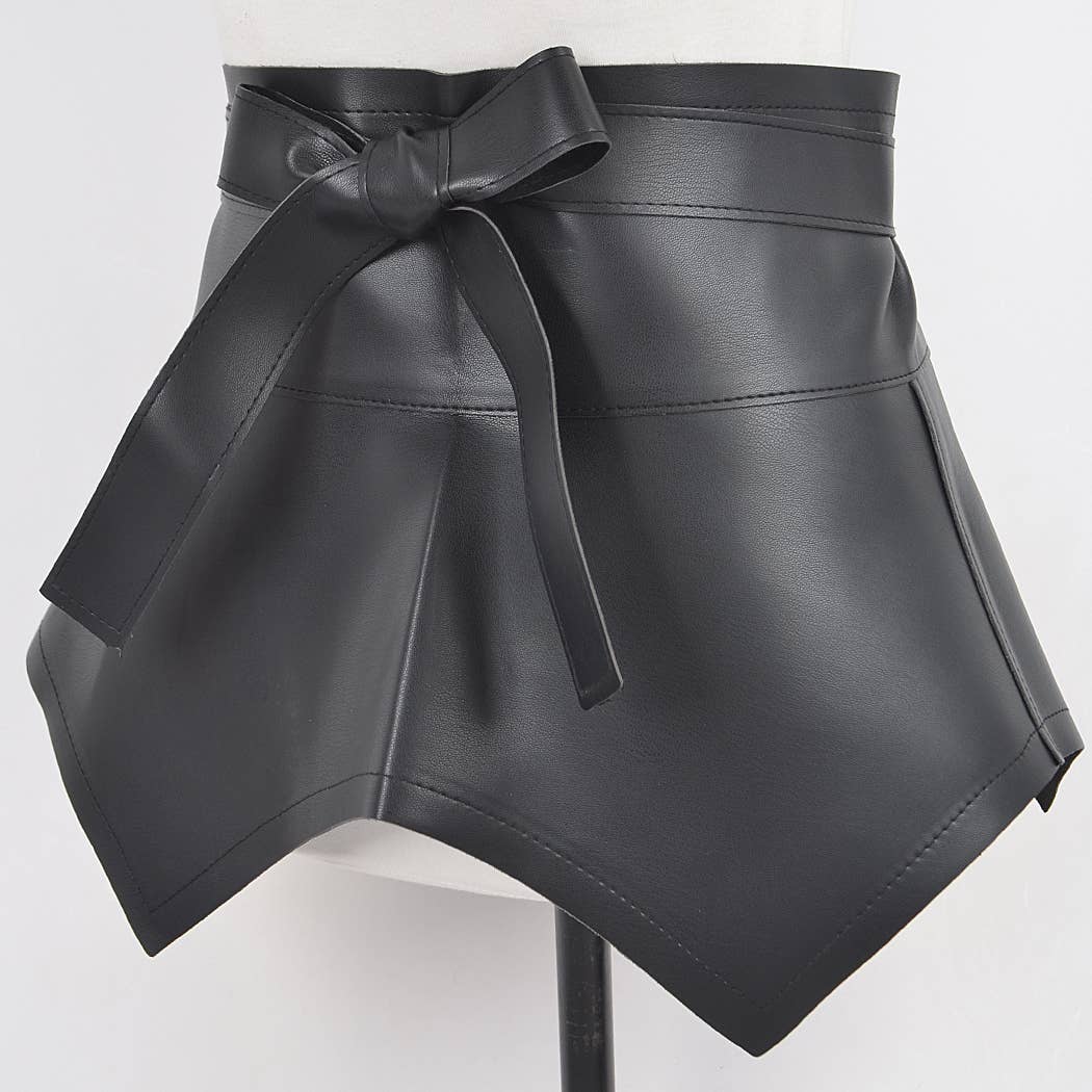 Faux Leather Skirt Belt | Geri display picture 3