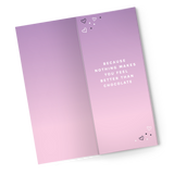 Self Care Chocolate Bar and Greeting Card | Geri's Bluffing Boutique