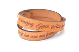 Amazing Grace Double Wrap Leather Bracelet | Geri's Bluffing Boutique