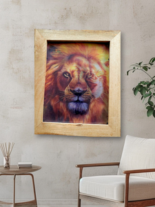 Lion 2D Illusion | Framed Art | Geri's Bluffing Boutique