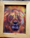 Lion 2D Illusion | Framed Art | Geri's Bluffing Boutique