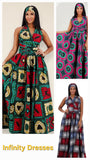 Multi-Wear Infinity Ankara Dress | Geri's Bluffing Boutique