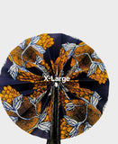 Handmade African Folding Fan with Leather Handle | Authentic Artisan Fan | Made in Africa | X-LARGE Size