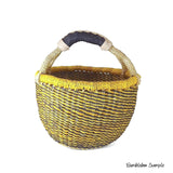 Round Basket |Large|Green Kiwi Blue | Geri's Bluffing Boutique