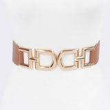 Multi Metal Buckle Belt | Elastic Plus Size | Geri's Bluffing Boutique