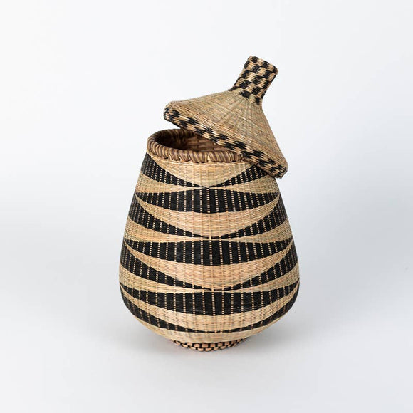 Rwandan Accent Basket | Teardrop | Geri's Bluffing Boutique
