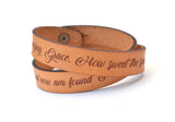 Amazing Grace Double Wrap Leather Bracelet | Geri's Bluffing Boutique