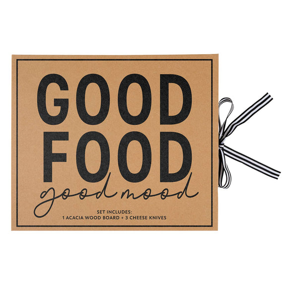 Good Food Gift Box | Acadia Wood Charcuterie Board| Geri's Bluffing Boutique