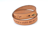 Amazing Grace Double Wrap Leather Bracelet | Geri's Bluffing Boutique