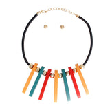 Wood Multi-Color Necklace Set | Geri's Bluffing Boutique