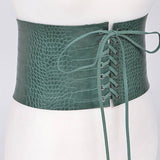 Corset lace up Belt | Green | Geri's Bluffing Boutique