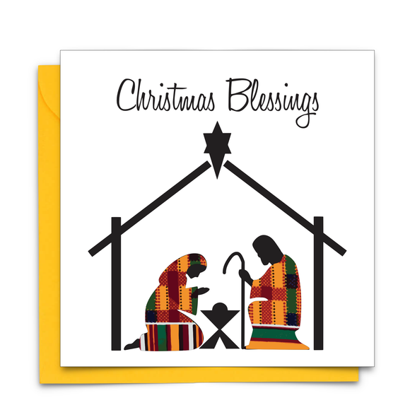 Nativity Afrocentric Greeting Card | Geri's Bluffing Boutique