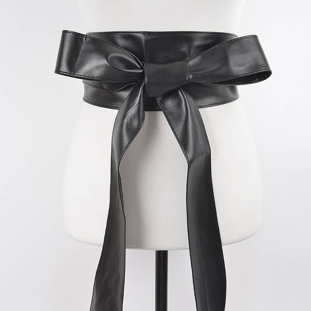 Faux Leather Kimono Belt | Geri display picture 1