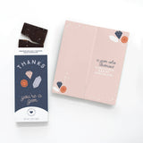 Thank You Card with Chocolate Inside - Thanks, You're a Gem! | Geri's Bluffing Boutique