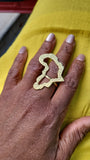 Kenyan Brass Rings | Statement piece | Adjustable|African  Geri's Bluffing Boutique