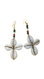 Cowrie Shell Brass Earring | Geri's Bluffing Boutique