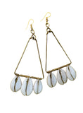 Cowrie Shell Brass Earring | Geri's Bluffing Boutique