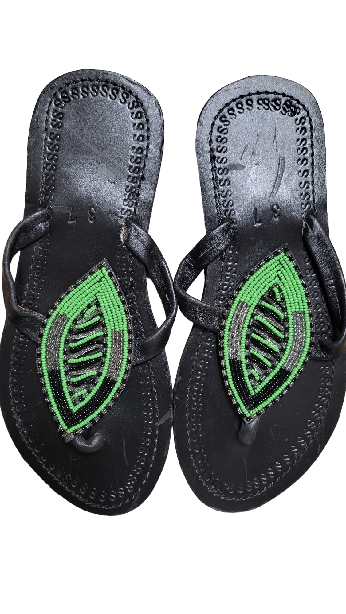 Masai Beaded African Sandals | Geri display picture 1