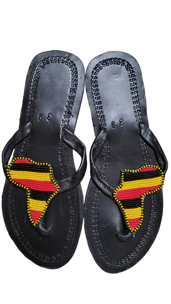 Masai Beaded African Sandals