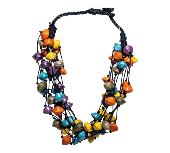 Beaded Paper Necklace