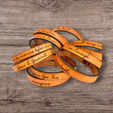 Thin Leather Bracelet | Encouragement  | Geri's Bluffing Boutique