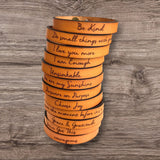 Thin Leather Bracelet | Encouragement  | Geri's Bluffing Boutique