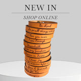Thin Leather Bracelet | Encouragement  | Geri's Bluffing Boutique