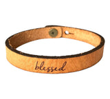 Thin Leather Bracelet | Encouragement  | Geri's Bluffing Boutique