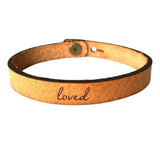 Thin Leather Bracelet | Encouragement  | Geri's Bluffing Boutique