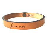 Thin Leather Bracelet | Encouragement  | Geri's Bluffing Boutique