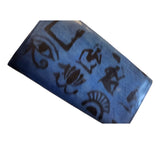 Mudcloth & Leather Tri-Folding Wallet | Geri's Bluffing Boutique