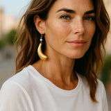 Kenyan Brass-Bronze Earrings | Geri's Bluffing Boutique