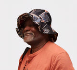 Wide Brim Floppy Bucket Hat | African Print | Patchwork| Kitenge | Geri's Bluffing Boutique
