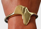 Brass Cuff Bracelet |Map of Africa | Geri's Bluffing Boutique
