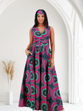 Multi-Wear Infinity Ankara Dress | Geri's Bluffing Boutique