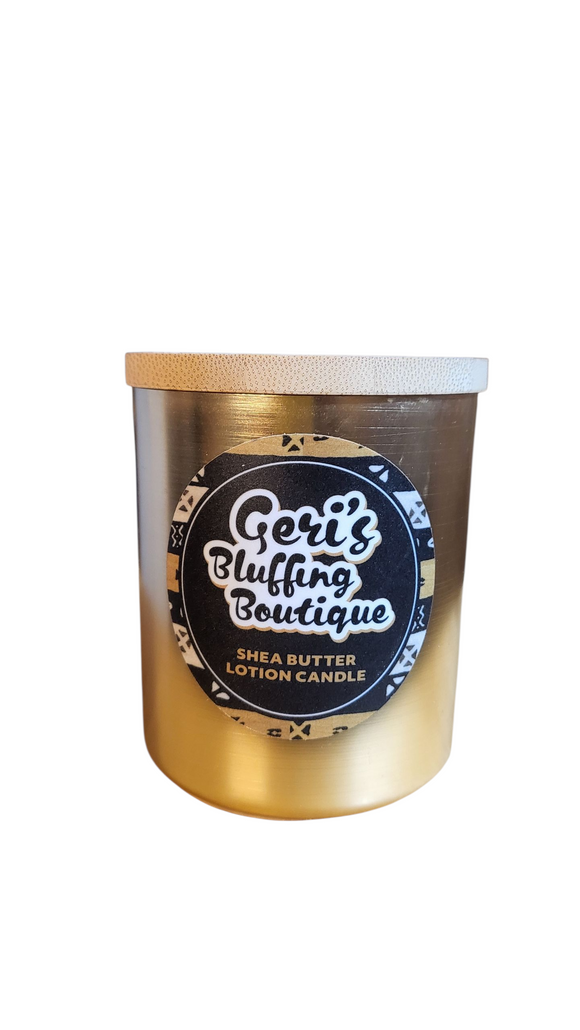 Shea Butter Lotion Candle | 12oz | Geri's Bluffing Boutique