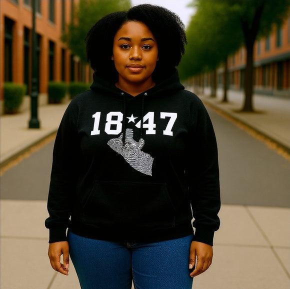 1847 🇱🇷 Sweatshirt | Fingerprint Design | Geri's Bluffing Boutique